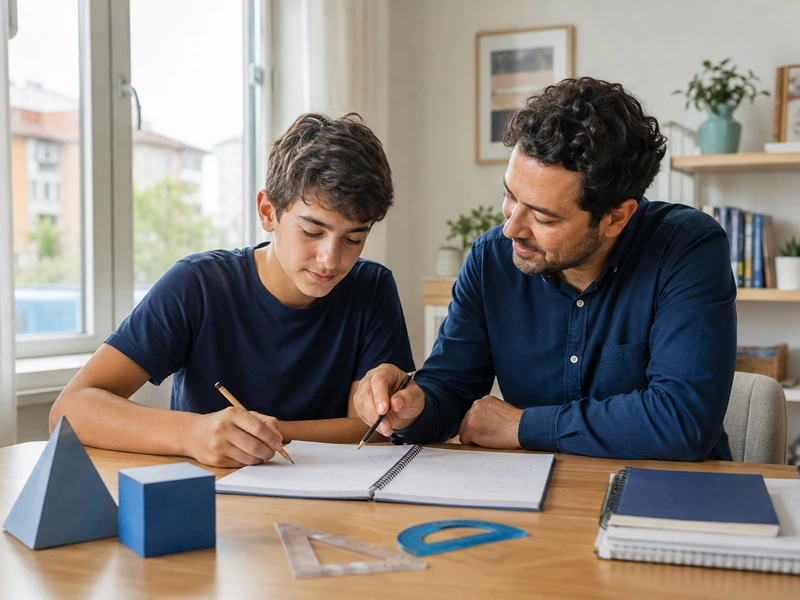 Öğrenciye özel ders veren eğitmen